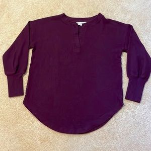 Loft cranberry sweater